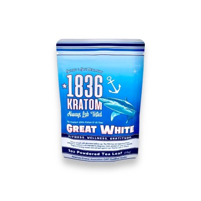 1836 KRATOM 1LB POWDER LEAF GREAT WHITE