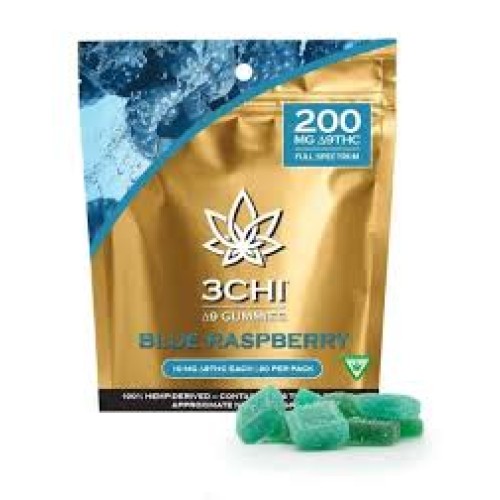 3chi  D9 Gummies 20ct Blue Raspberry