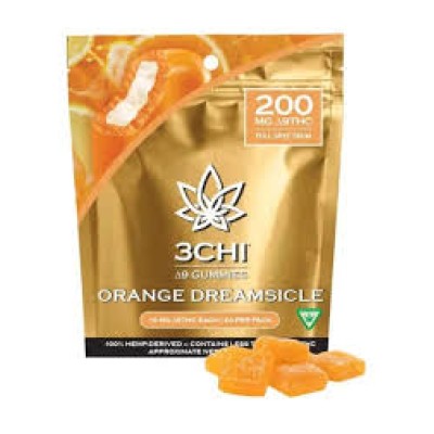 3chi  D9 Gummies 20ct Orange Dreamsicle