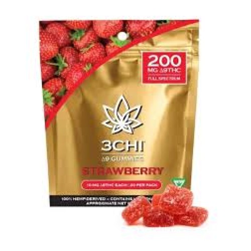 3chi  D9 Gummies 20ct Strawberry